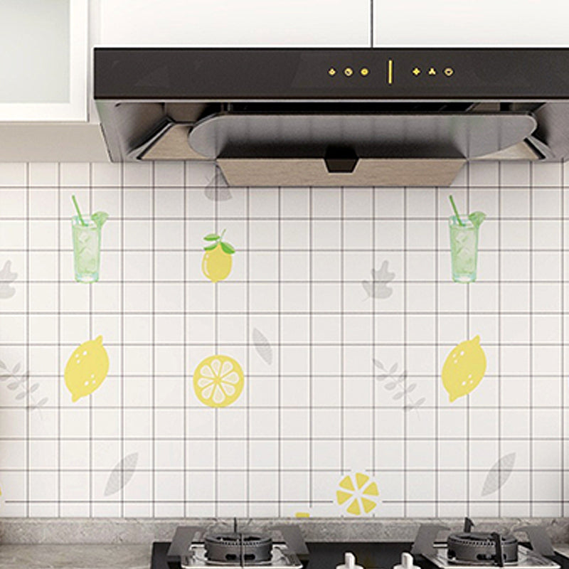 Lisslune | Modern Peel and Stick Back Wall Tile PVC Rectangular Wallpaper