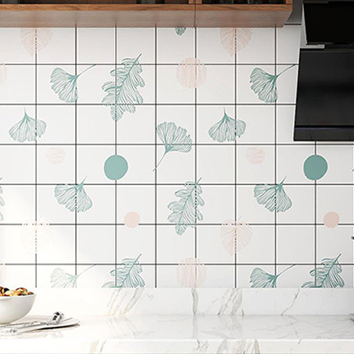 Lisslune | Modern Peel and Stick Back Wall Tile PVC Rectangular Wallpaper