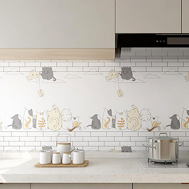 Lisslune | Modern Peel and Stick Back Wall Tile PVC Rectangular Wallpaper