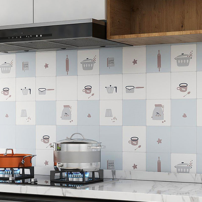 Lisslune | Modern Peel and Stick Back Wall Tile PVC Rectangular Wallpaper