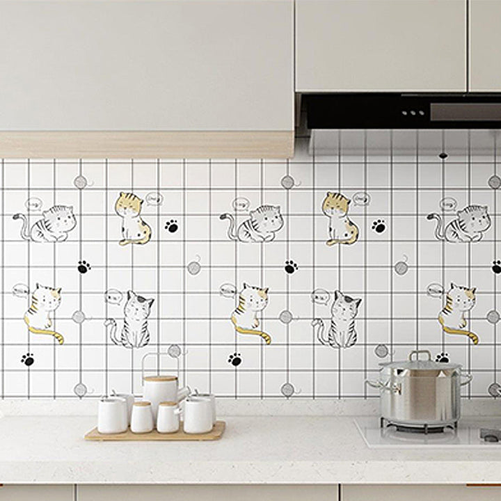 Lisslune | Modern Peel and Stick Back Wall Tile PVC Rectangular Wallpaper