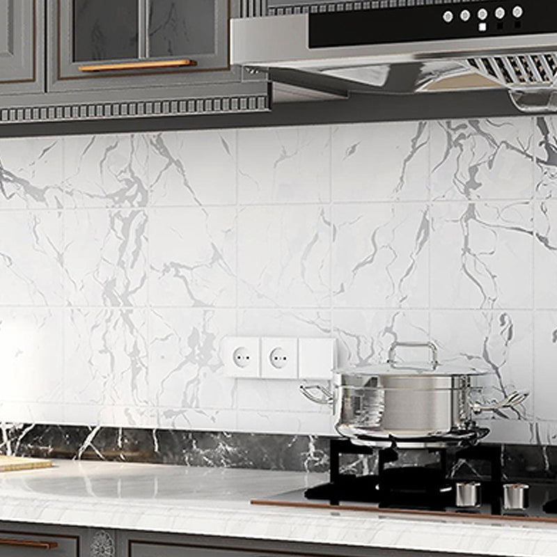 Lisslune | Modern Peel and Stick Back Wall Tile PVC Rectangular Wallpaper