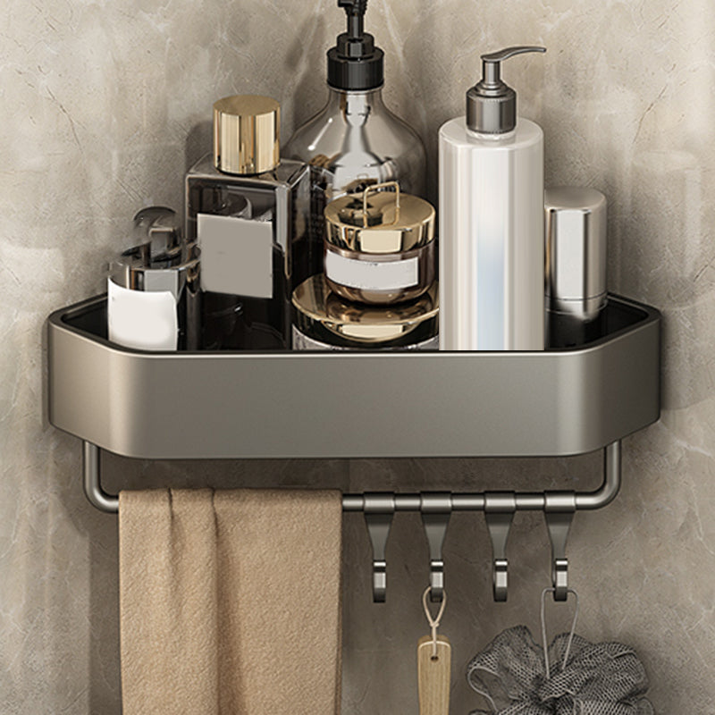 Lisslune | Adhesive Holder Metal Bathroom Accessory Single Piece or in Set with Shelf