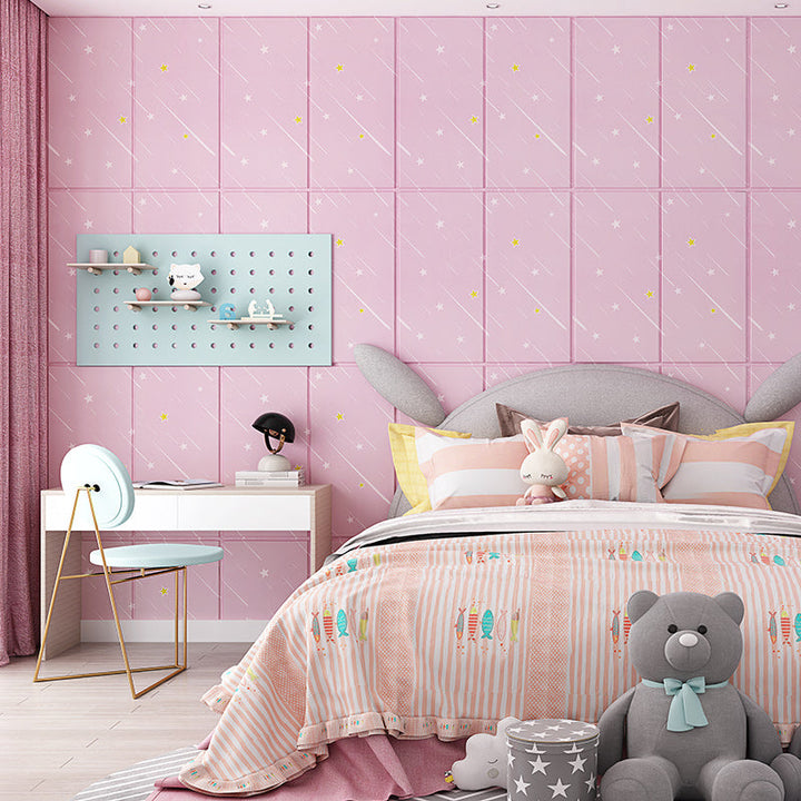 Lisslune | Contemporary Wall Ceiling Cartoon Print Peel and Stick Waterproof Wall Panel