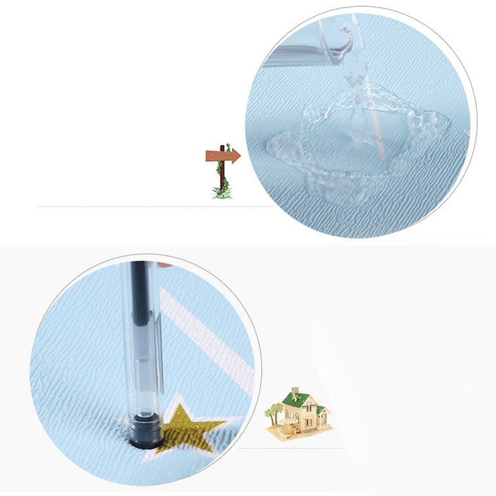 Lisslune | Contemporary Wall Ceiling Cartoon Print Peel and Stick Waterproof Wall Panel