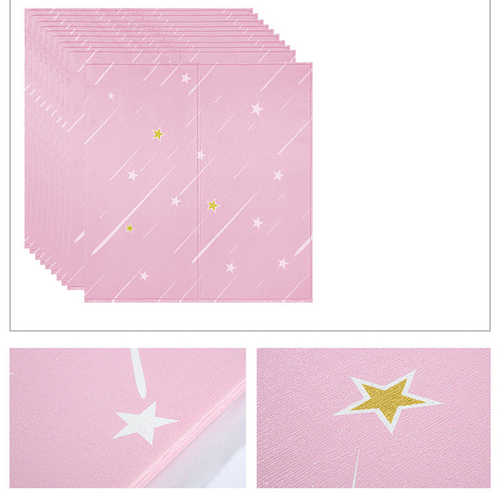 Lisslune | Contemporary Wall Ceiling Cartoon Print Peel and Stick Waterproof Wall Panel