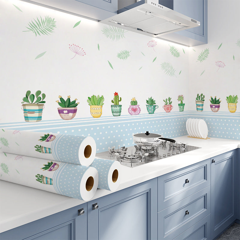 Lisslune | Modern Peel & Stick Field Tile Plastic Wallpaper for Backsplash Wall