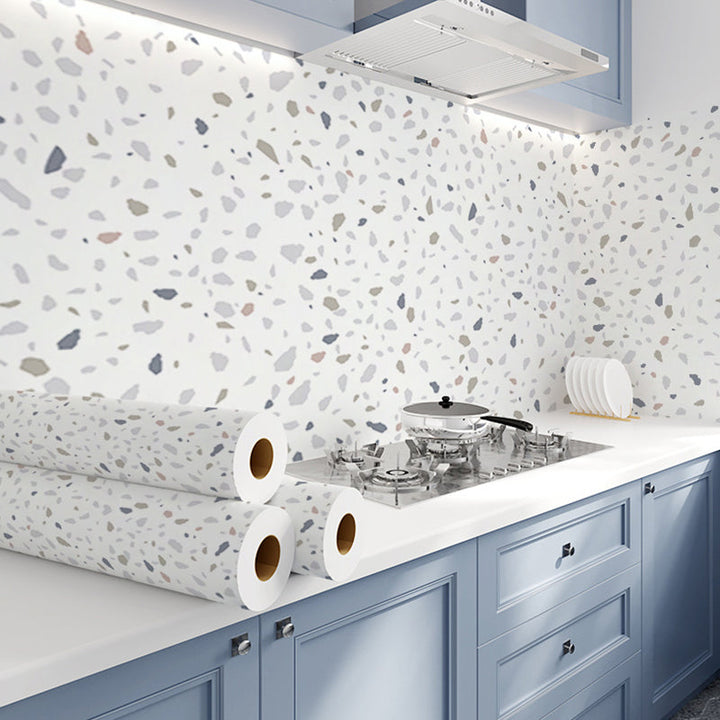 Lisslune | Modern Peel & Stick Field Tile Plastic Wallpaper for Backsplash Wall