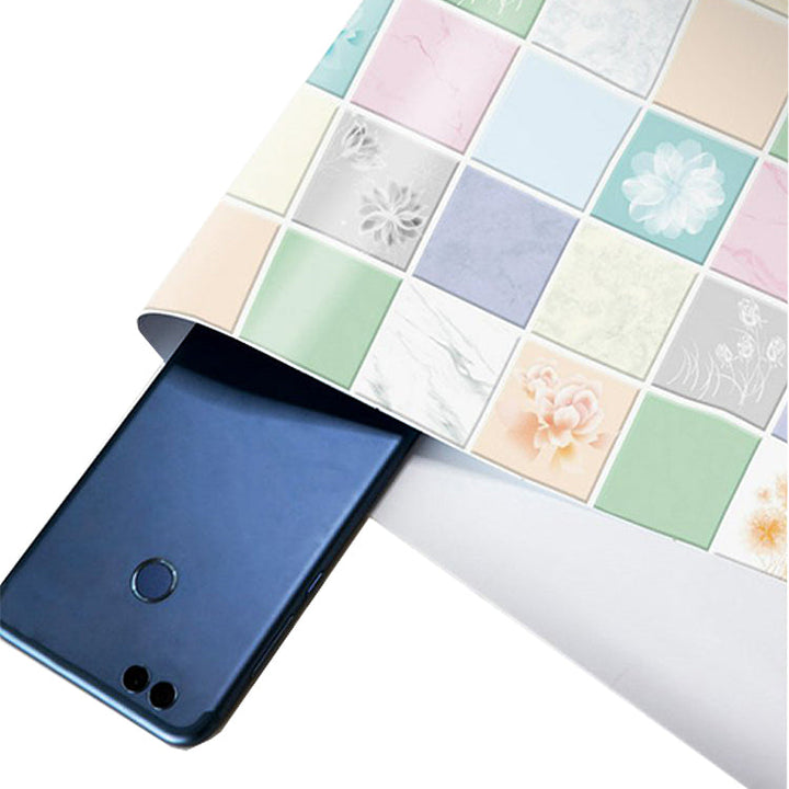 Lisslune | Modern Peel & Stick Field Tile Plastic Wallpaper for Backsplash Wall