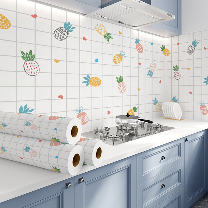 Lisslune | Modern Peel & Stick Field Tile Plastic Wallpaper for Backsplash Wall