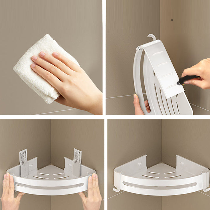 Lisslune | Simple Bathroom Accessories Hardware Set Bathroom Shelf Bathroom Accessories Kit