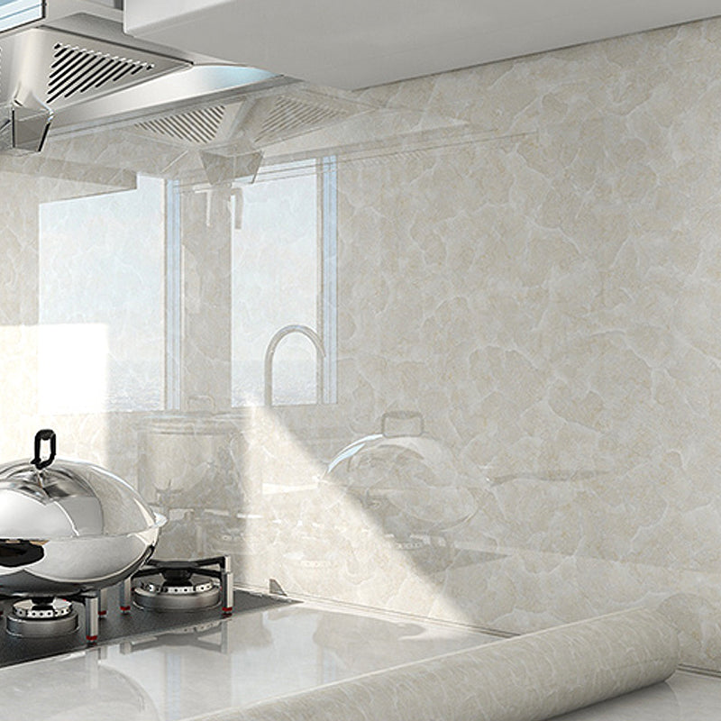Lisslune | Modern Peel & Stick Field Tile PVC Rectangular Wallpaper for Floor and Wall