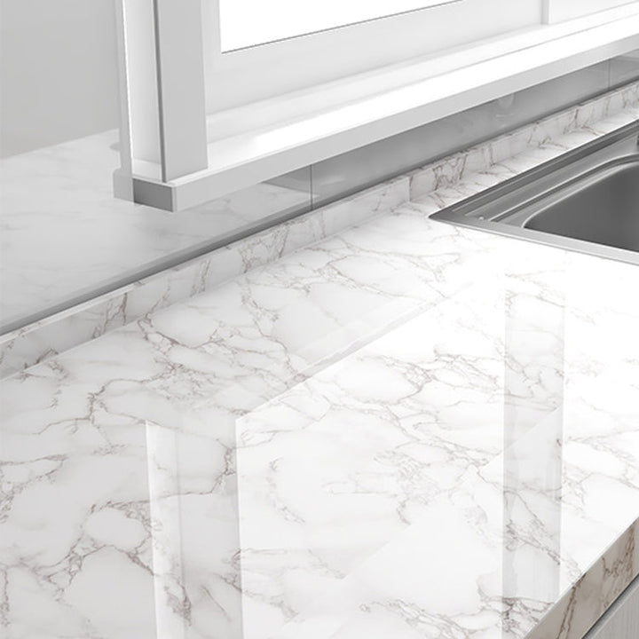 Lisslune | Modern Peel and Stick Back Wall PVC Rectangle Tile - Peel & Stick for the Kitchen
