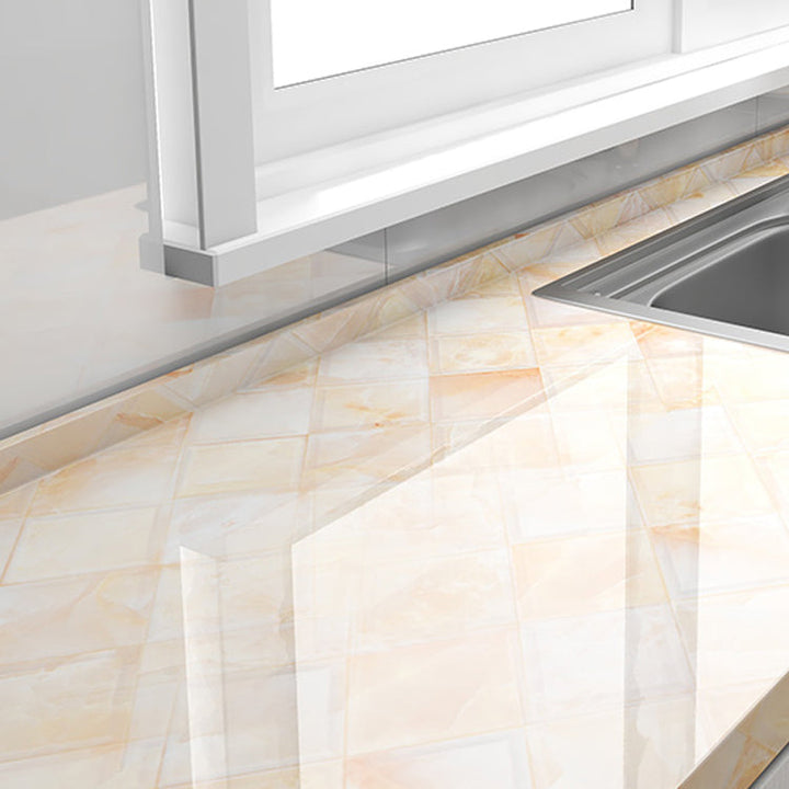 Lisslune | Modern Peel and Stick Back Wall PVC Rectangle Tile - Peel & Stick for the Kitchen