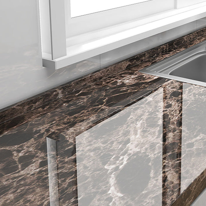 Lisslune | Modern Peel and Stick Back Wall PVC Rectangle Tile - Peel & Stick for the Kitchen