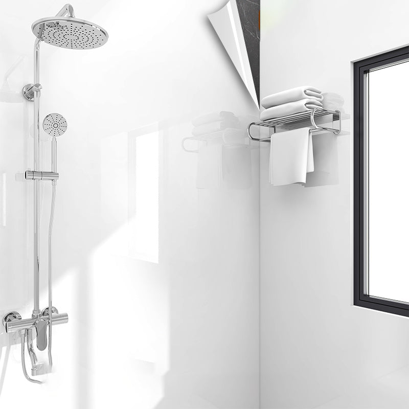 Lisslune | Modern Peel and Stick Splash Guard Wall Tile PVC Wallpaper for Shower