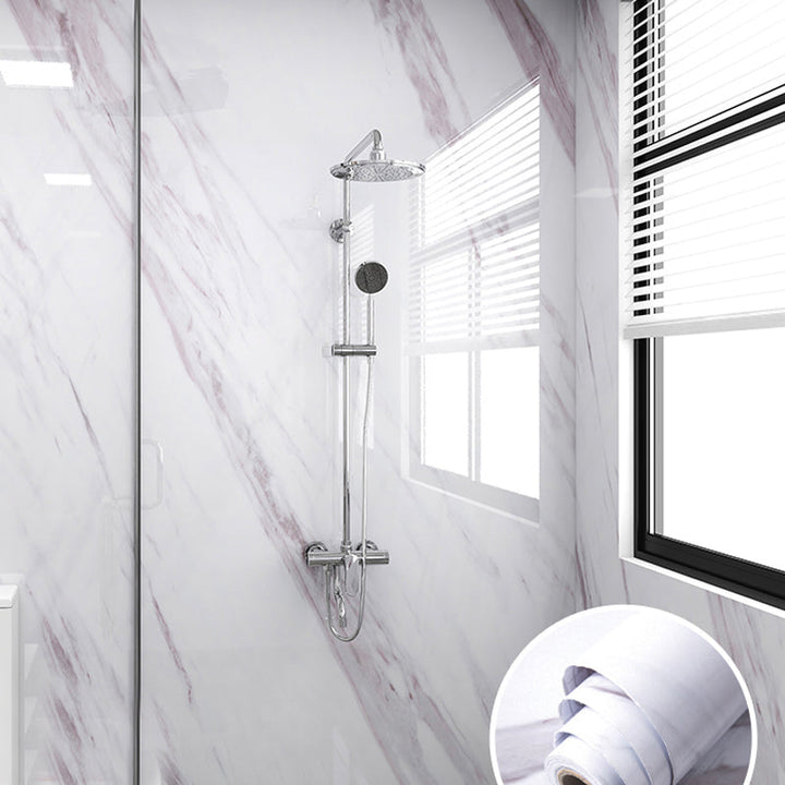Lisslune | Modern Peel and Stick Splash Guard Wall Tile PVC Wallpaper for Shower