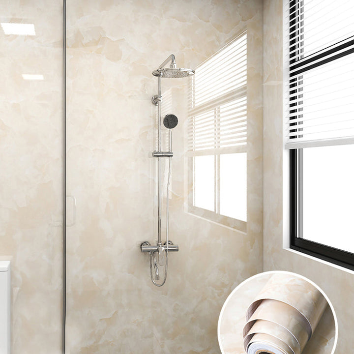 Lisslune | Modern Peel and Stick Splash Guard Wall Tile PVC Wallpaper for Shower