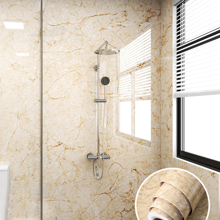 Lisslune | Modern Peel and Stick Splash Guard Wall Tile PVC Wallpaper for Shower