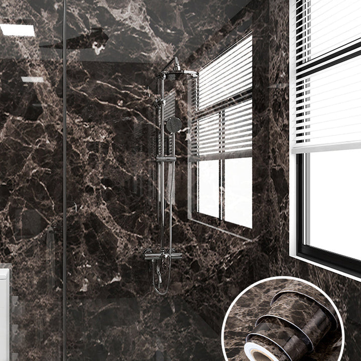 Lisslune | Modern Peel and Stick Splash Guard Wall Tile PVC Wallpaper for Shower
