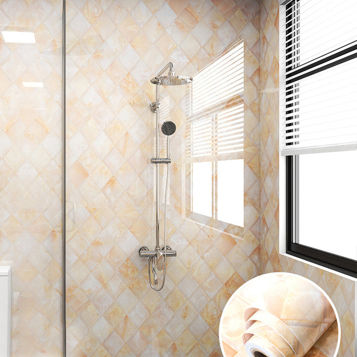 Lisslune | Modern Peel and Stick Splash Guard Wall Tile PVC Wallpaper for Shower