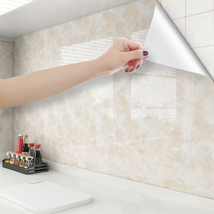 Lisslune | Modern Peel & Stick Field Tile PVC Rectangular Wallpaper for the Kitchen