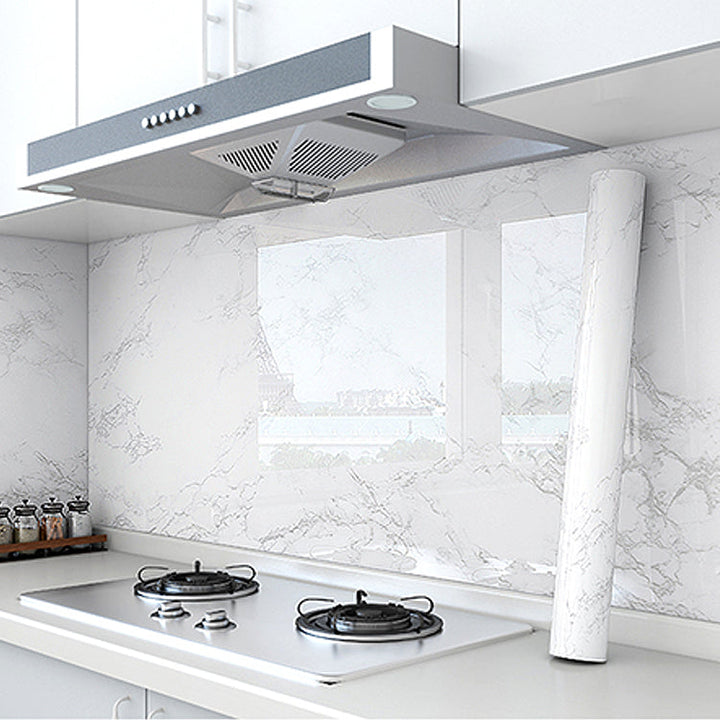 Lisslune | Modern Peel & Stick Field Tile PVC Rectangular Wallpaper for the Kitchen