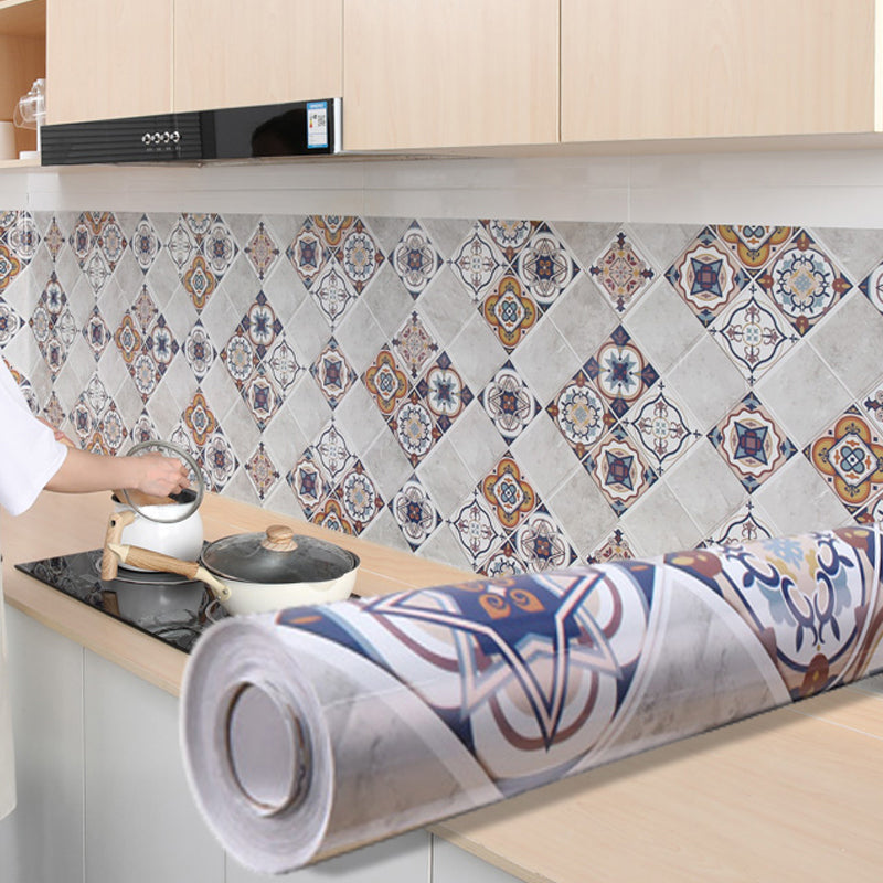 Lisslune | Modern Peel and Stick Back Wall Tiles PVC Wallpaper for Floor and Wall