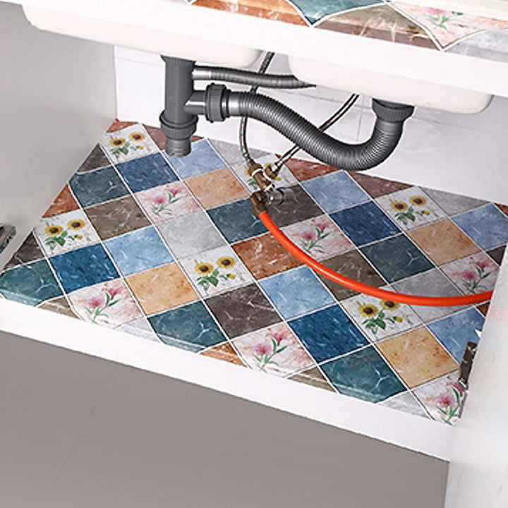 Lisslune | Modern Peel and Stick Back Wall Tiles PVC Wallpaper for Floor and Wall