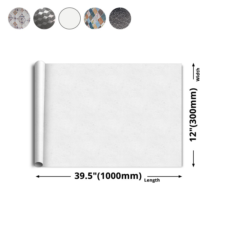 Lisslune | Modern Peel and Stick Back Wall Tiles PVC Wallpaper for Floor and Wall