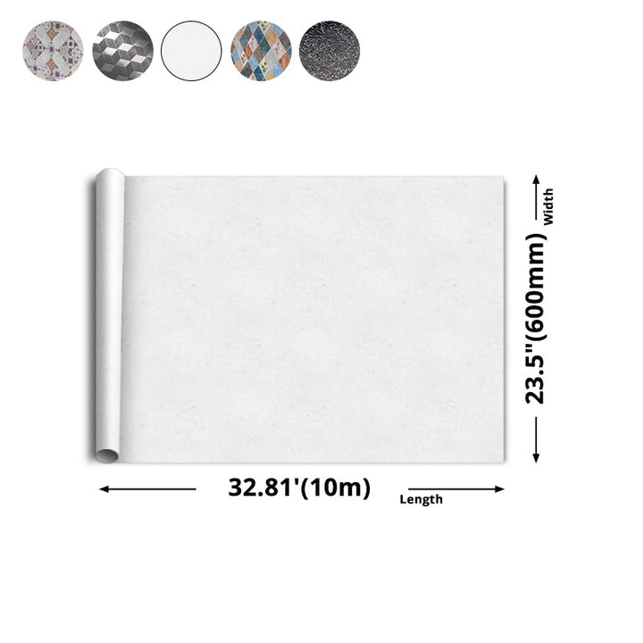 Lisslune | Modern Peel and Stick Back Wall Tiles PVC Wallpaper for Floor and Wall