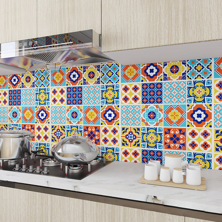 Lisslune | Modern Peel and Stick Backsplash PVC Mosaic Tiles Wallpaper for Backsplash Wall