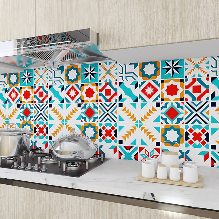 Lisslune | Modern Peel and Stick Backsplash PVC Mosaic Tiles Wallpaper for Backsplash Wall