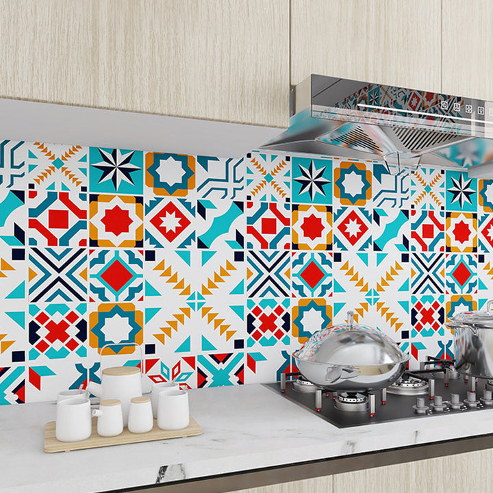 Lisslune | Modern Peel and Stick Backsplash PVC Mosaic Tiles Wallpaper for Backsplash Wall