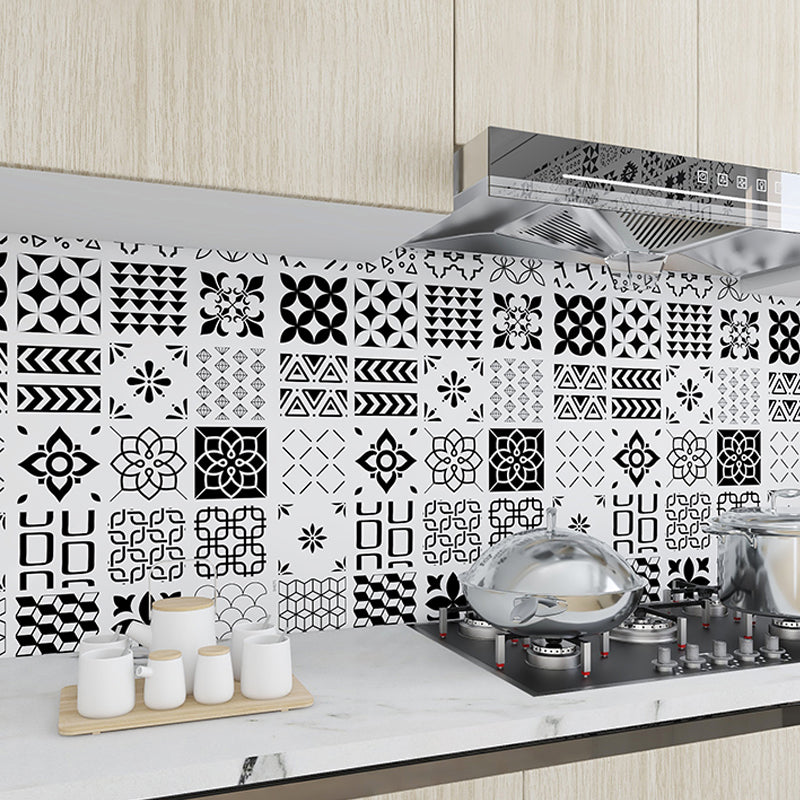Lisslune | Modern Peel and Stick Backsplash PVC Mosaic Tiles Wallpaper for Backsplash Wall