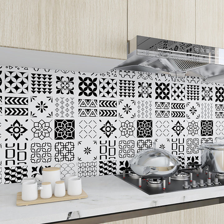 Lisslune | Modern Peel and Stick Backsplash PVC Mosaic Tiles Wallpaper for Backsplash Wall