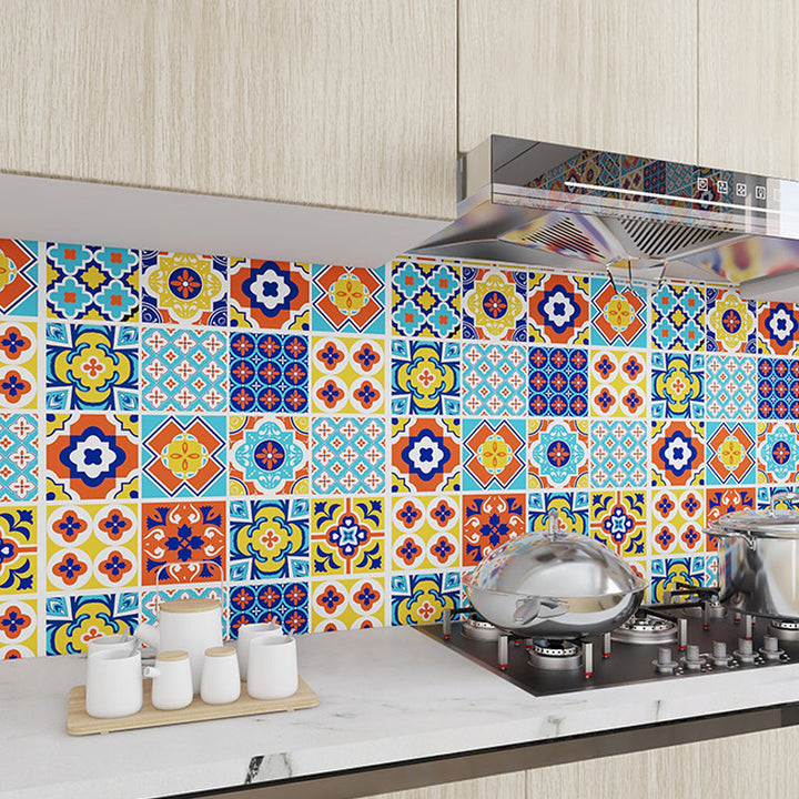 Lisslune | Modern Peel and Stick Backsplash PVC Mosaic Tiles Wallpaper for Backsplash Wall