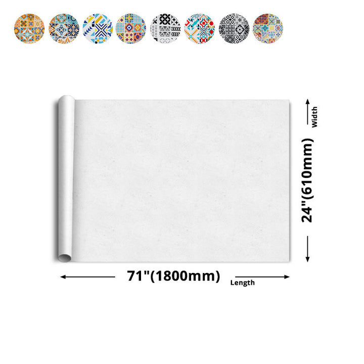 Lisslune | Modern Peel and Stick Backsplash PVC Mosaic Tiles Wallpaper for Backsplash Wall