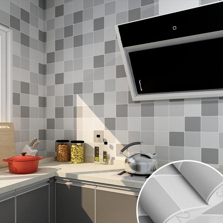 Lisslune | Modern Peel and Stick Wall Covering PVC Mosaic Tiles Field Tiles for the Kitchen
