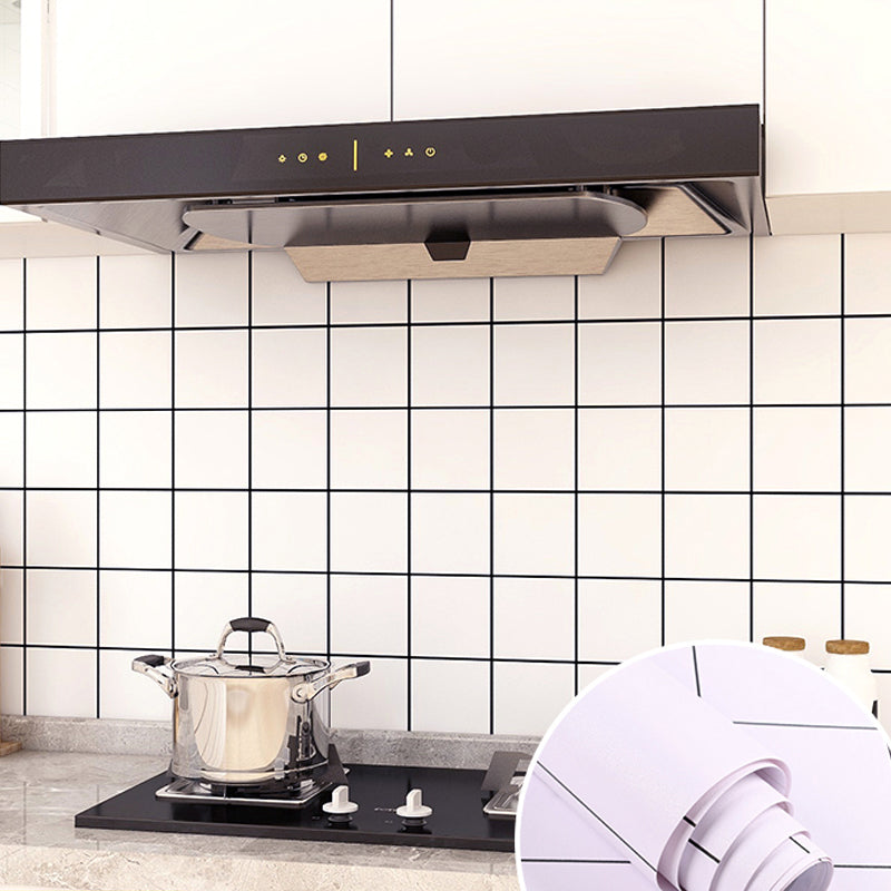 Lisslune | Modern Peel and Stick Wall Covering PVC Mosaic Tiles Field Tiles for the Kitchen
