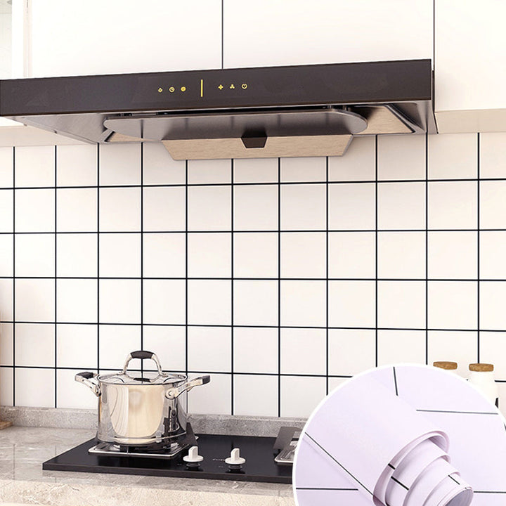 Lisslune | Modern Peel and Stick Wall Covering PVC Mosaic Tiles Field Tiles for the Kitchen