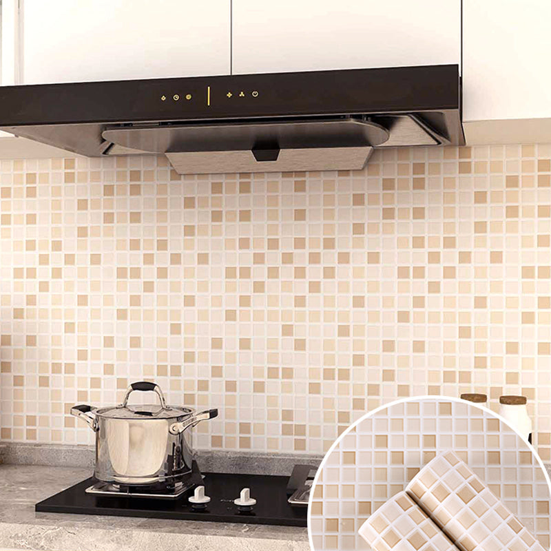 Lisslune | Modern Peel and Stick Wall Covering PVC Mosaic Tiles Field Tiles for the Kitchen