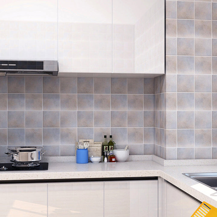 Lisslune | Modern Peel and Stick Wall Covering PVC Mosaic Tiles Field Tiles for the Kitchen