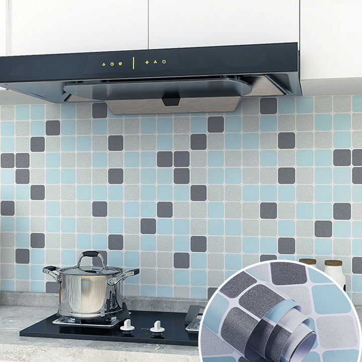 Lisslune | Modern Peel and Stick Wall Covering PVC Mosaic Tiles Field Tiles for the Kitchen