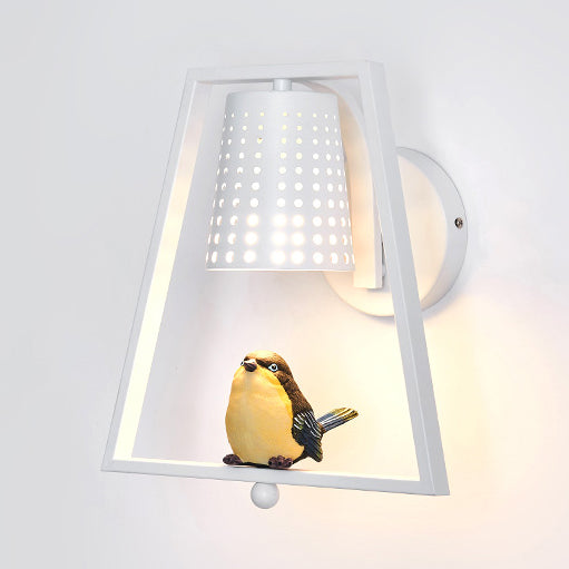 Skørter | Children's Room Coolie Shade Wall Lamp Metal 1 Light Children's Wall Light with Cute Bird