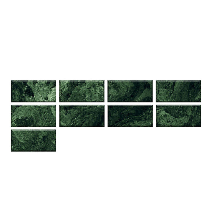 Lisslune | Mosaic tiles peel and attach tiles PVC backsplash peel and attach wall tiles in green