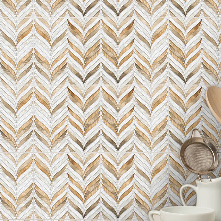 Lisslune | Contemporary Mosaic Tile Peel and Stick Tile Kitchen Backsplash Peel and Stick Wall Tile
