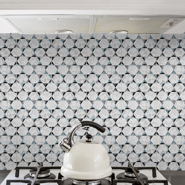 Lisslune | Contemporary Mosaic Tile Peel and Stick Tile Kitchen Backsplash Peel and Stick Wall Tile