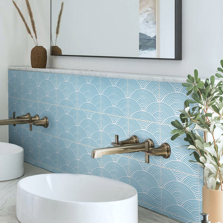 Lisslune | Modern Mosaic Tile Peel and Stick Tile Pvc Kitchen Backsplash Peel and Stick Wall Tile