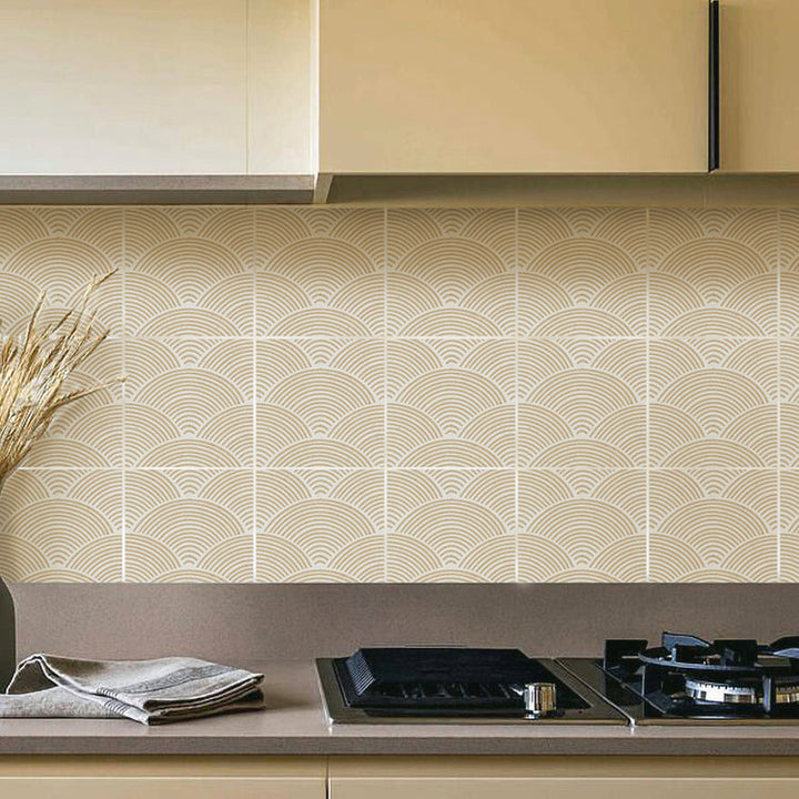 Lisslune | Modern Mosaic Tile Peel and Stick Tile Pvc Kitchen Backsplash Peel and Stick Wall Tile